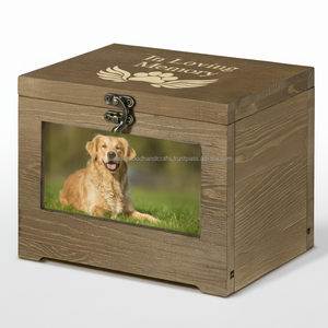 Venta al por mayor caja de urnas de madera para cenizas de mascotas urnas de cremación de madera para cenizas de perros y gatos urnas de palisandro a bajo precio - Product Image 1