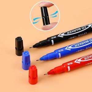 ドローイング用カスタムブラックマーカー10パックデュアルファインチップ永久CDマーカーペンセットアートドローイングスケッチDooding - Product Image 2