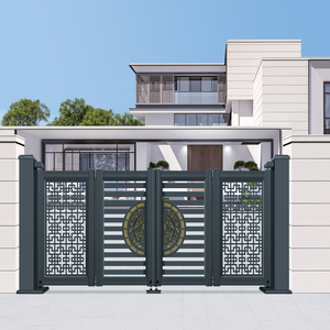 Premium Aluminum Alloy Electric Automatic Security <strong>Modern</strong> <strong>Design</strong> Eco-Friendly Durable Elegant Apartment Hotel Folding <strong>Gate</strong> - Product Image 1
