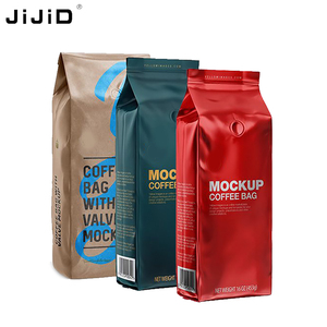 Nhà Máy Jijid Cung Cấp Màu Đen Mờ Không Có Zip Side Gusset Cà Phê Đóng Gói Van Pouch Túi Bolsa Para empacar Cafe - Product Image 2