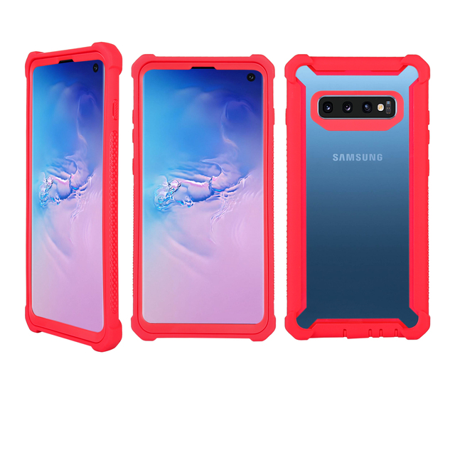 Most Popular Designs Portable Simple Soft TPU+PC Space Phone Shell for Galaxy S10/10+/10E Case