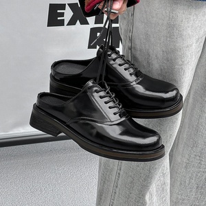Men's Business Formal Shoes Size 46 <b>Big</b> Size New Casual Leather Shoes Fashion Retro British Style Wedding Shoes - Product Image 1