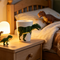 Jolies tasses à café en céramique avec un design animal 3D mignon, 450 ml, grande capacité, compatibles lave-vaisselle et micro-ondes, pour les fêtes, la maison, le bureau
