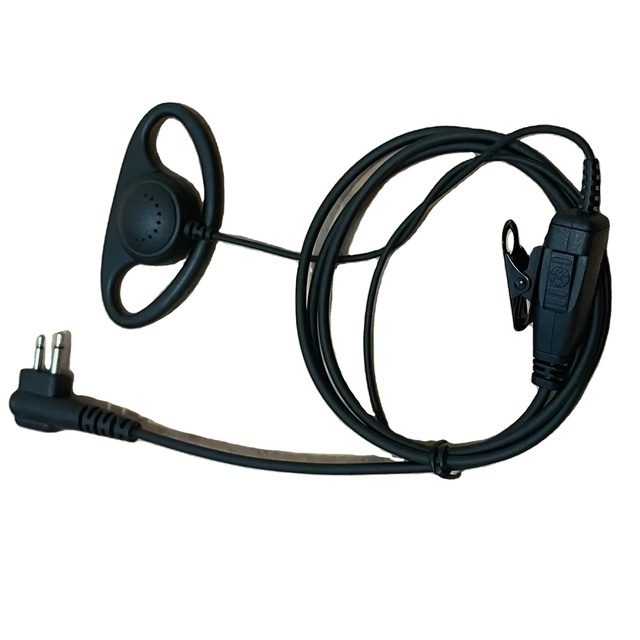 Two Way Radio D Shape Collar PTT Handsfree Headphone M Plug  for Motorola DEP450 DP1400 P3688 EP450 GP3188 HYTERA Walkie Talkie