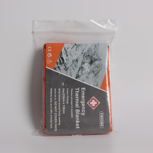 Manta de Emergencia para Exteriores 130x210cm, Aislamiento Térmico Reflectante, Naranja y Plateado, Equipo de Supervivencia - Product Image 2
