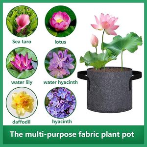 Pots <span class=keywords><strong>pour</strong></span> plantes aquatiques <span class=keywords><strong>pour</strong></span> <span class=keywords><strong>bassin</strong></span>, pots en tissu réutilisables <span class=keywords><strong>pour</strong></span> plantes aquatiques, paniers <span class=keywords><strong>de</strong></span> culture respirants <span class=keywords><strong>pour</strong></span> plantes d'étang avec poignées - Product Image 3