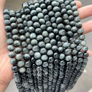 LINK JD GEMS JD Cuentas espaciadoras sueltas redondas <span class=keywords><strong>de</strong></span> <span class=keywords><strong>piedra</strong></span> <span class=keywords><strong>ojo</strong></span> <span class=keywords><strong>de</strong></span> águila natural <span class=keywords><strong>de</strong></span> calidad 5A, tamaño a elegir 6/8/10/12mm, para fabricación <span class=keywords><strong>de</strong></span> joyas - Product Image 6