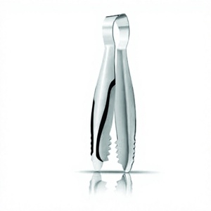 Aristro ICE Tong Silver COLOUR Mirror polish เครื่องครัวสแตนเลส MINI ICE Tong ขนาดเล็ก - Product Image 1