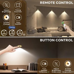 Picture <b>Lights</b> for Wall, Rechargeable Battery Magnetic <b>Lights</b> with Remote Dimmable <b>Timer</b> Painting <b>Light</b> for Art Display, Frame - Product Image 2