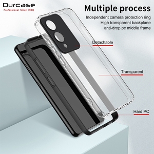 Marco de PC TPU parachoques Airbag caja del teléfono <span class=keywords><strong>celular</strong></span> <span class=keywords><strong>para</strong></span> <span class=keywords><strong>Vivo</strong></span> Y17S 2023 V29 Y36 4G V27 Y02 4G V25 5G Y21 Y30 5G Y16 Y35 4G 2022 cubierta - Product Image 6