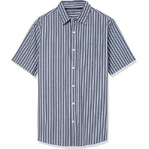 Chemise en coton à manches courtes à rayures grises pour homme, coupe ajustée, design tendance, vêtements de printemps, fabrication directe d'usine au Bangladesh, haute qualité - Product Image 6