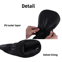 Housse de tête de club de golf en cuir PU premium personnalisée avec fermeture élastique, protection imperméable
