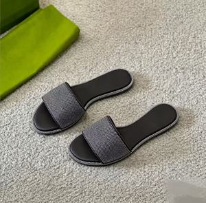 Sandalias planas de verano con pedrería y punta abierta para mujer - Product Image 5