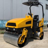 Rouleau compresseur hydraulique électrique vibrant mini de 1, 2 et 3 tonnes à prix d'usine