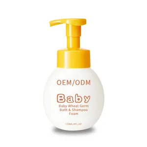 120ML Professional Care 2in1 Shampoo And Body Wash For Babies Moisturizing Natural Wheat Germ Baby Wash And Shampoo