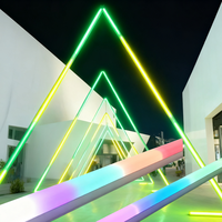 Nouveau Néon LED DMX RGBW Flexible et Coloré pour Scène et Cabine, 20*18mm 24V IP68, Éclairage Extérieur à Effet de Chasse pour Fêtes et Projets de Façade de Bâtiment