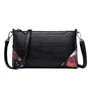 Women Branded Trend Hand Bag Female Causal Shoulder Handbags Embroidery Thread <b>Small</b> PU Leather Crossbody Bags - Product Image 2