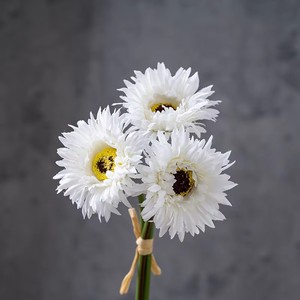 Bouquet de chrysanthèmes artificiels en tissu pour cérémonie funéraire, fleurs pour le nettoyage des tombes, nouveau bouquet de chrysanthèmes d'automne - Product Image 6