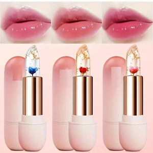 HKH Vente Chaude Teinte à Lèvres Personnalisée à Température Changeante, Gloss Transparent Effet Pétale, Hydratant, Longue Durée, Imperméable, Vente en Gros OEM - Product Image 4