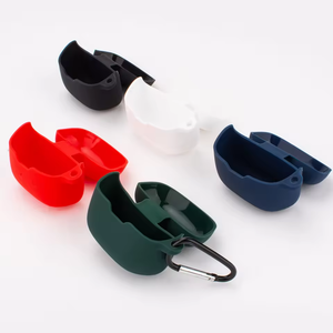 Housse de protection pour casque en silicone souple pour <span class=keywords><strong>JBL</strong></span> TUNE <span class=keywords><strong>Buds</strong></span> avec porte-clés Protection complète en silicone - Product Image 5
