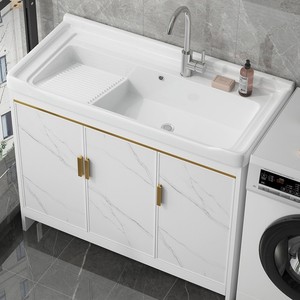 Lavabo in ceramica in stile moderno con lavabo in alluminio <span class=keywords><strong>per</strong></span> esterni con lavabo integrato <span class=keywords><strong>per</strong></span> alberghi e bagni - Product Image 2