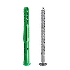 Doso Green <b>Nylon</b> Expansion Tube Universal Wall Anchor <b>Screw</b> Set For Foam Brick 3 Types Of Expansion - Product Image 5