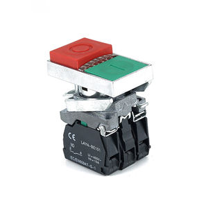 Interrupteur à bouton-poussoir en aluminium IP65 10A, taille 22 mm, avec configuration de contact 1NO 1NC pour le contrôle des panneaux d'appareils électroménagers - Product Image 2