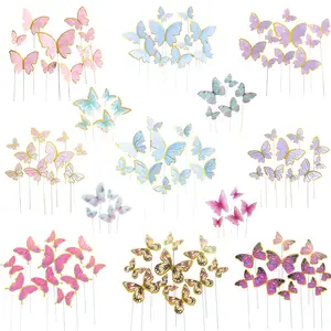 2024 New Butterfly Cake Decoration Cake Accessories Happy Mother Day Cake Topper Party Supplies