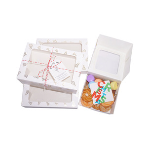 Caja de Embalaje para Postres, Integrada, Creativa, Transparente, Reciclable, Personalizable, de Calidad Alimentaria, Caja de Papel para Pastel de Queso - Product Image 2