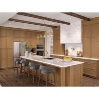 Cuisine Modulaire de Luxe Moderne en Bois Massif Style Shaker pour Maison