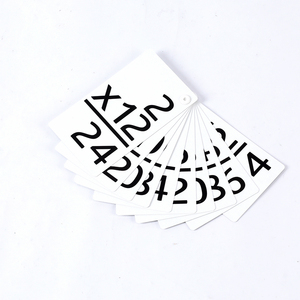 Custom 300gsm arte carta apprendimento carte flashcard spagnolo con appendiabiti/gioco ad anello per bambini riciclabile materiale plastico - Product Image 5