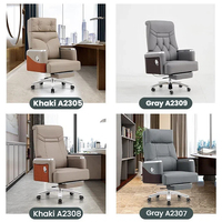 Fauteuil de Direction en Cuir Ergonomique et Massant, Pivotant et Inclinable, pour Bureau Commercial ou Domicile – Style Moderne et Luxe