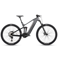 Vélo de montagne électrique VTT à suspension intégrale, moteur central, 12 vitesses, cadre en fibre de carbone, cross-country, vélo électrique pour la conduite en extérieur