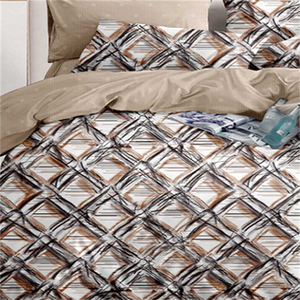 Usine directement Polyester microfibre géométrie impression linge de lit literie housse de couette ensemble - Product Image 3