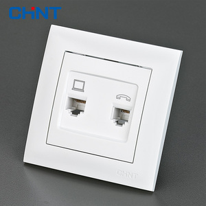 Thỏa Thuận Trực Tiếp Điện Thoại 1-Gang 4 Lõi Ổ Cắm Dữ Liệu 1 Gang 8 Lõi Chint Eu Ổ Cắm Tường Đôi - Product Image 3