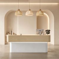 Comptoir de réception pour boutique de vêtements de luxe, salon de beauté, hôtel, entreprise, caisse enregistreuse, simple et moderne