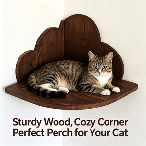 Perchoir mural moderne en forme de nuage pour <span class=keywords><strong>chat</strong></span> avec sisal et coussin moelleux, structure en bois robuste pour que les chats d'intérieur se reposent confortablement - Product Image 3