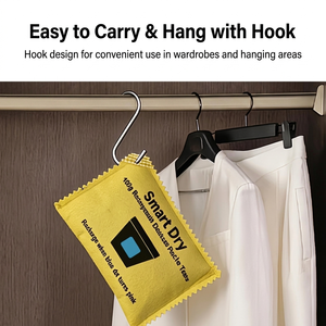 Déshumidificateur suspendu pour placard, sac absorbant l'<span class=keywords><strong>humidité</strong></span> avec crochet pour armoire, <span class=keywords><strong>salle</strong></span> <span class=keywords><strong>de</strong></span> <span class=keywords><strong>bain</strong></span>, sous-sol, <span class=keywords><strong>anti</strong></span>-moisissure - Product Image 2