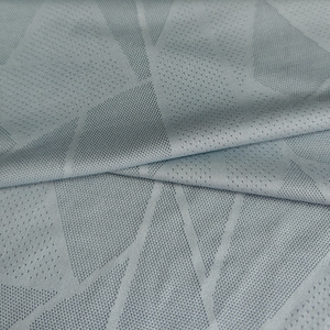 Tessuto in Rete Jacquard Personalizzato in Poliestere e Spandex, Traspirante e ad Asciugatura Rapida, con Motivo Geometrico a Pois, per Magliette Sportive e <span class=keywords><strong>Maglie</strong></span> da <span class=keywords><strong>Calcio</strong></span> - Product Image 3