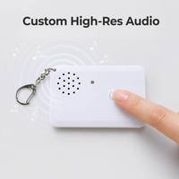Usine en gros personnalisé type-c charge musique porte-clés rechargeable son porte-clés avec enregistrement vocal pour cadeaux promotionnels