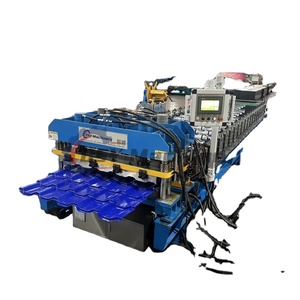Máquina para Fabricar Tejas de Acero de Colores, Línea de Producción de Tejas Glaseadas por Conformación en Frío - Product Image 1
