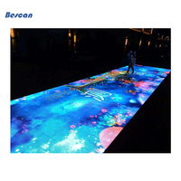 Voll farbiger interaktiver Nachtclub DJ Bar LED-Wand paneel Innen P3.91 P4.81 Wasserdichter LED-Bildschirm für die Tanzfläche