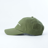 Gorra de béisbol de algodón de 6 paneles con bordado plano de una sola palabra, logotipo personalizado OEM, unisex, para exteriores, gorra de papá, individual