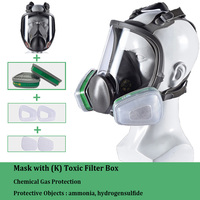 Pelindung Wajah Grosir CF6800 Masker Respirator Silikon Reusable Masker Gas Full Face Filter Karbon Aktif yang Dapat Diganti