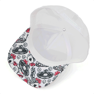Gorras de béisbol deportivas de ala curva de 5 paneles de algodón con logotipo bordado personalizado de alta calidad, gorra de camionero con logotipo impreso personalizado para hombre - Product Image 6