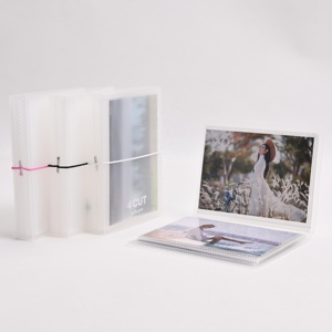 Couverture en PVC personnalisée en usine professionnelle <span class=keywords><strong>Album</strong></span> <span class=keywords><strong>Photo</strong></span> simple Page intérieure transparente 2*6 4*6 pouces couverture en tissu flexible - Product Image 2