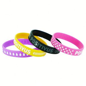 Pulseras de Silicona Personalizadas 2026 con Tinta Inyectada, Pulseras de Goma de 12 mm - Product Image 4