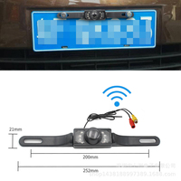 Kit Complet Moniteur Caméra de Recul Sans Fil 4,3 Pouces Alimentation 12V Vision Nocturne Étanche 1 An pour Voiture Berline/Hatchback
