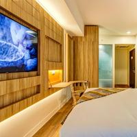 Ensemble de meubles de chambre d'hôtel modernes en bois pour hôtels et appartements – Design durable et écologique