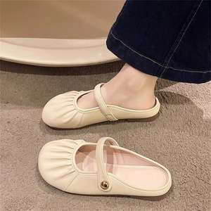 Sandalias de Playa de Verano, Estilo Americano, Suela Gruesa, Acolchadas, Parte Superior de Cuero Genuino, Suela de Goma, Materiales Cómodos - Product Image 4